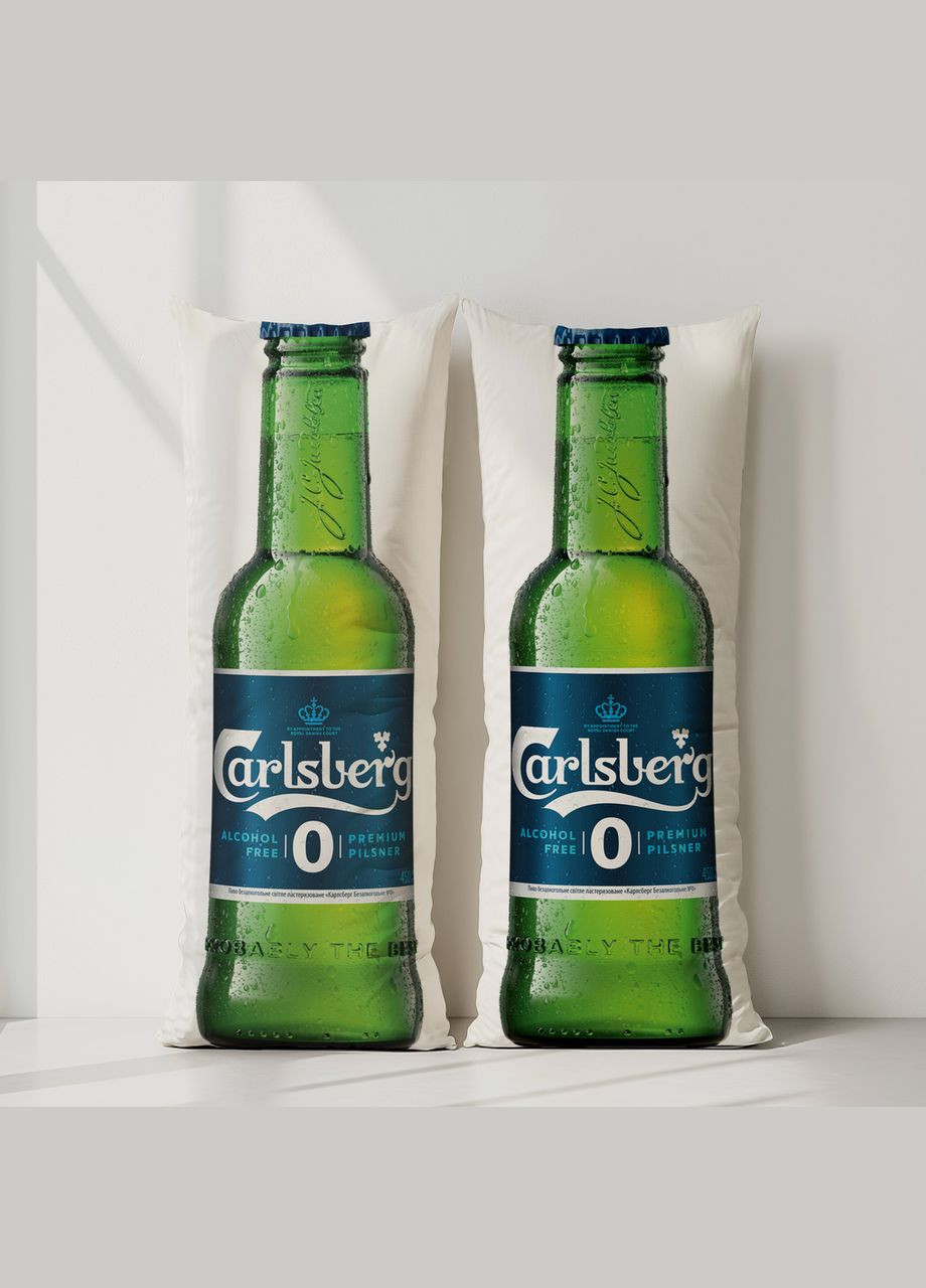 Дакимакура, пиво, Carlsberg Non Alcoholic (подушка объятия) 120*40 см No Brand (317268038)