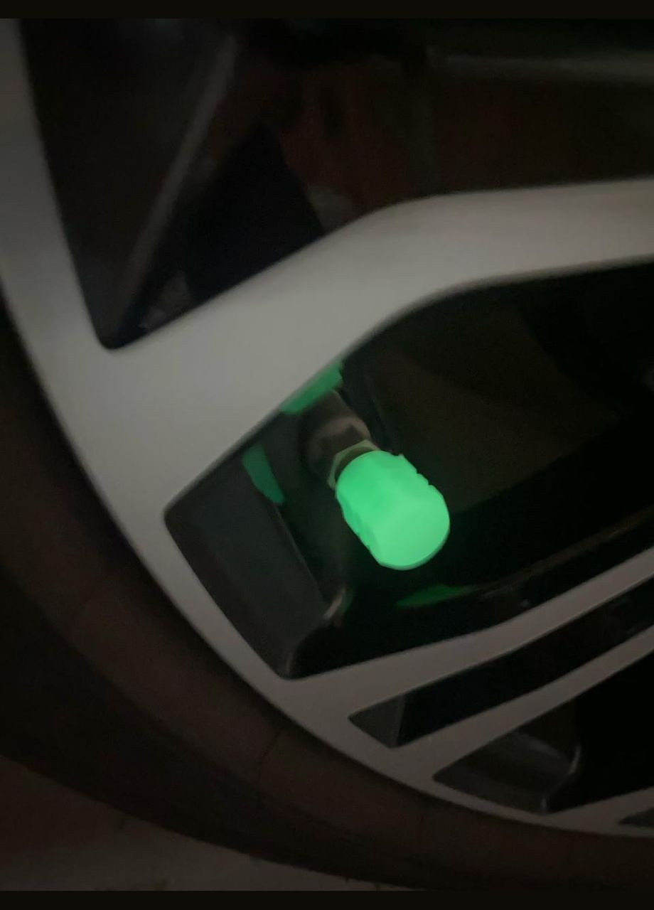 Ковпачки на ніпель, світлонакопичувачі, що світяться зеленим кольором у темряві. No Brand (340825713)