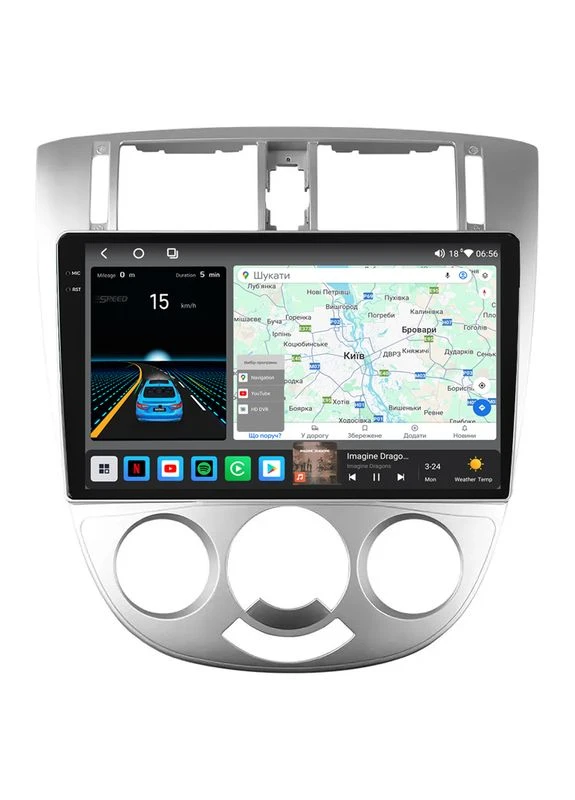 Штатна магнітола M6 Plus Chevrolet Lacetti (2004-2013) M6 Plus 360° 2k 4Gb+64Gb A, Сірий, А CarPlay Mekede (384258920)