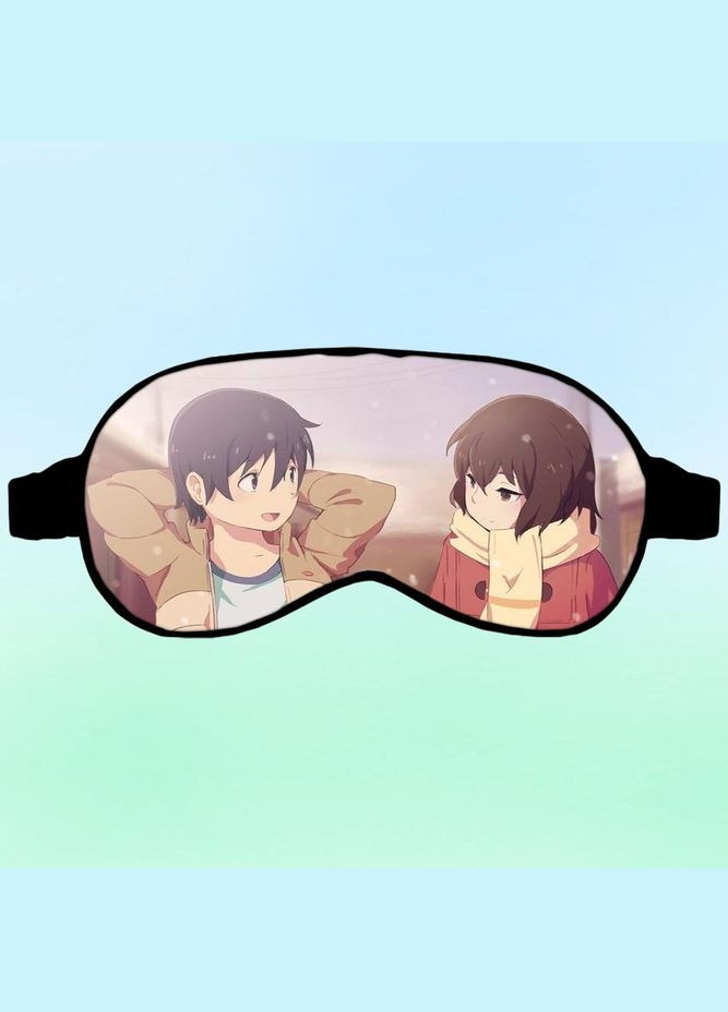 Маска для сна Аниме Город, где нет только меня #0005 черная No Brand (315046691)