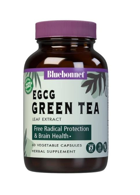 EGCG Green Tea Leaf Extract 60 Veg Caps Bluebonnet Nutrition (294058492)