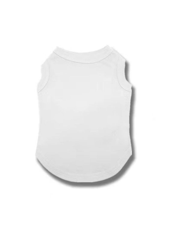 Бавовняна майка для котів Pet Style "Однотон" Біла L No Brand - (323235508)