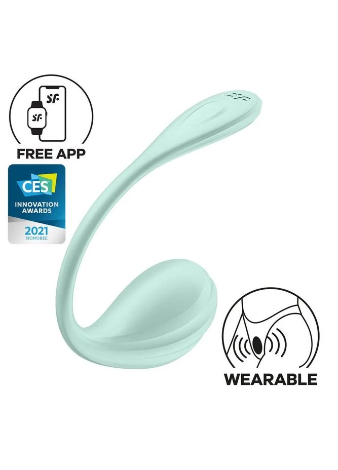 Віброяйце Smooth Petal Connect App Mint Satisfyer (385657194)