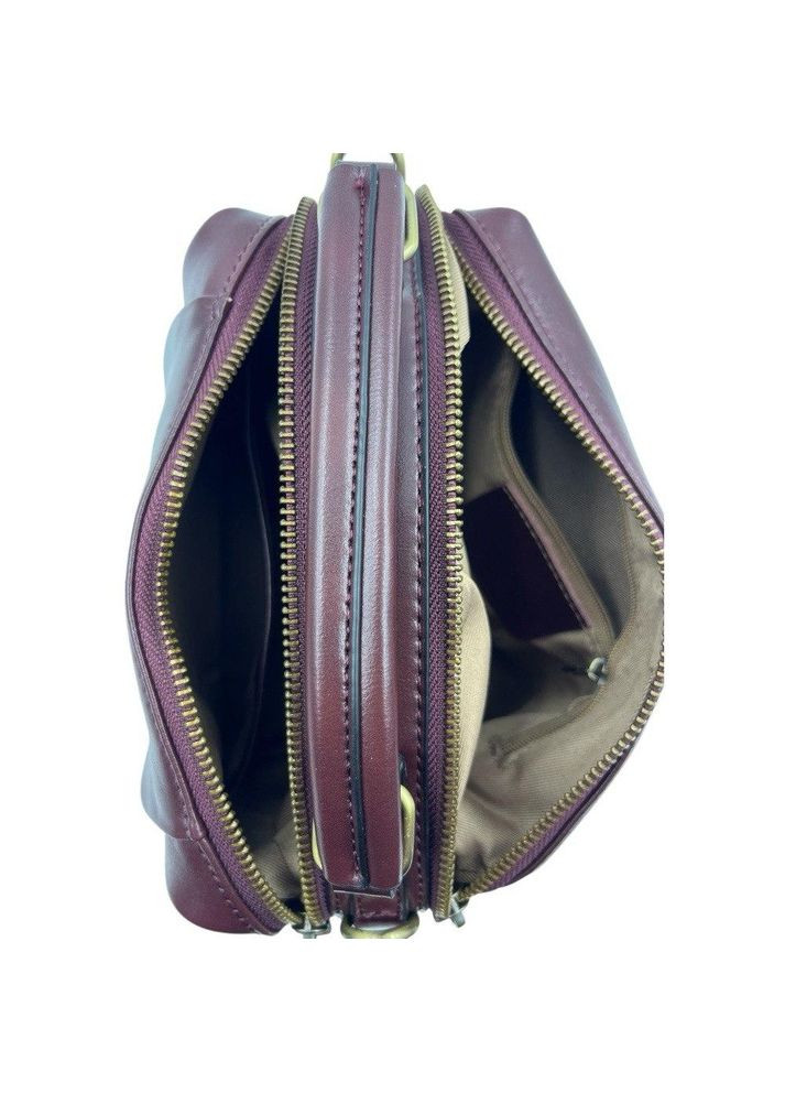 Сумка женская кожаная сливовая (Д/Ш/В) 25/11/17 (см) No Brand (365815619)