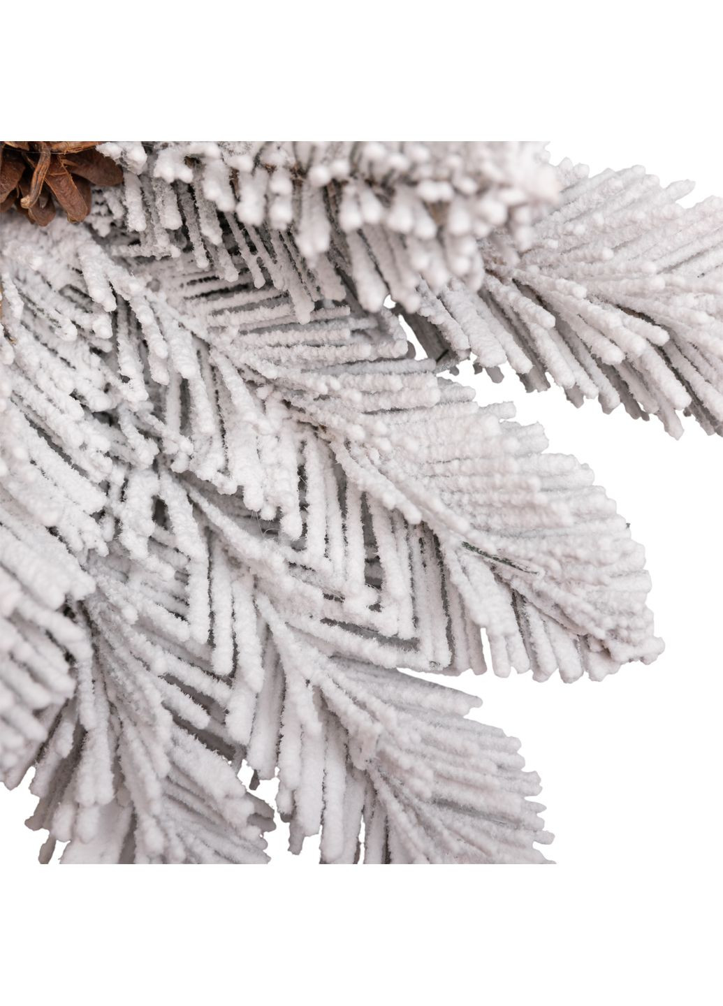 Підсвічник-вінок на 1 свічку Cвятковий з декором засніжений LUGI (367983887)