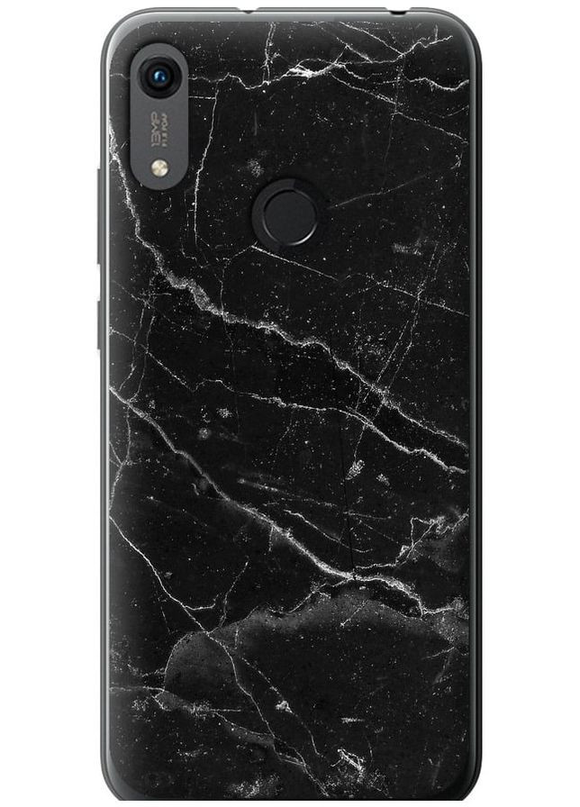 2D пластиковий чохол 'Чорний мармур v2' для Endorphone Huawei Y6s (316654596)
