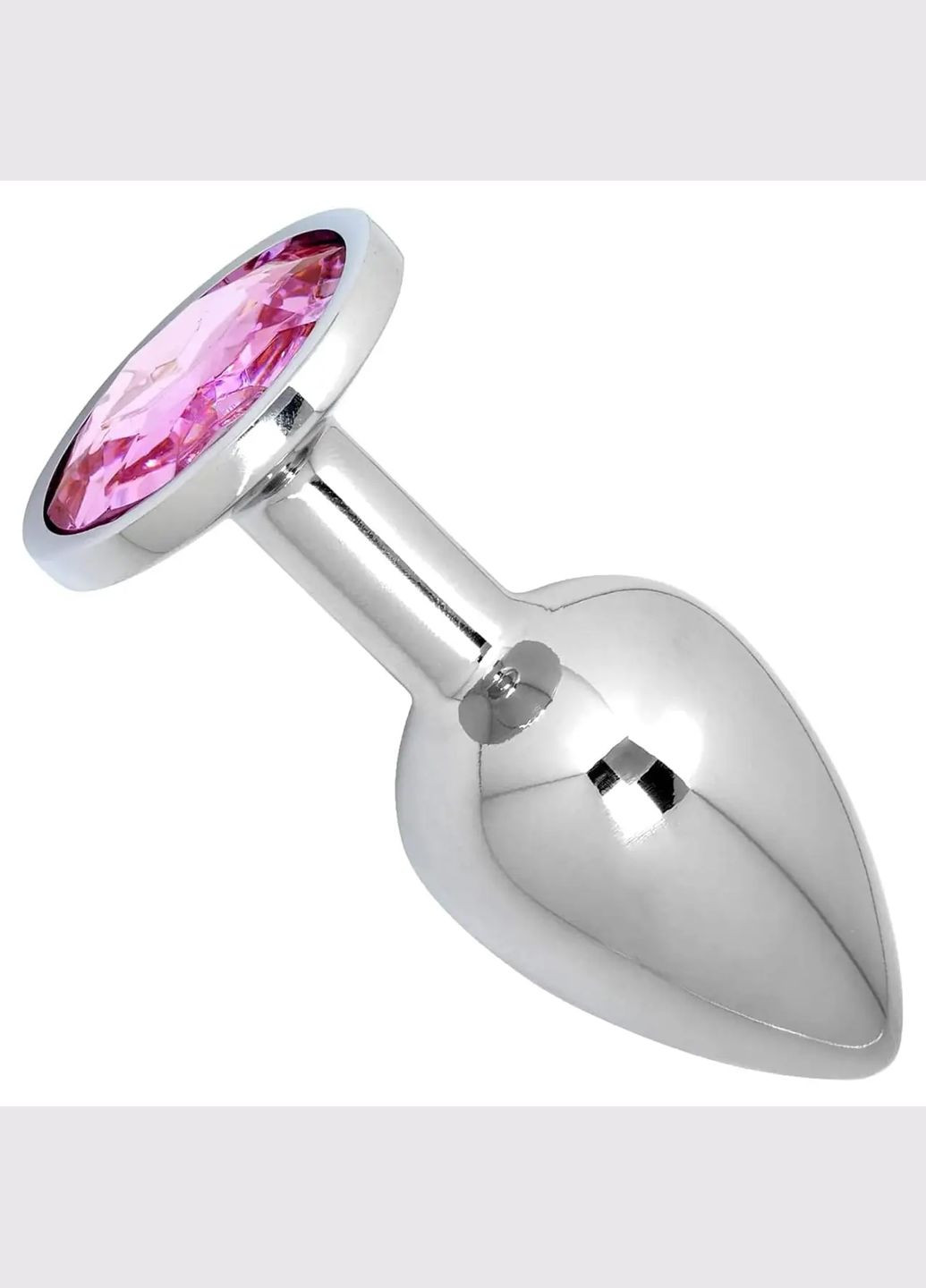 Анальная пробка, сталь металлическая с камнем MT- размер S No Brand (322199410)