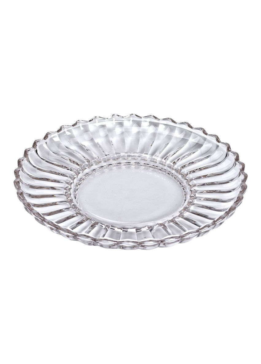 Сервірувальна страва скляна прозора для подачі закусок та десертів столова страва ProDobro (364190877)