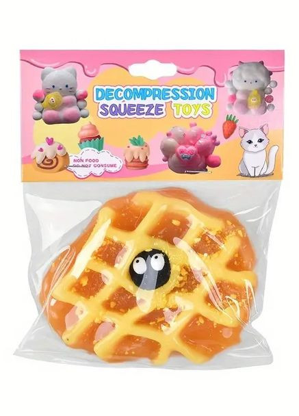 Липка антистресова іграшка «Таба» сквіш лапка вафля No Brand (315746796)