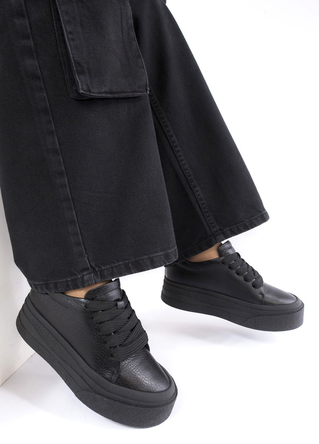 Кроссовки женские Springer чёрные демисезоны (301524962)