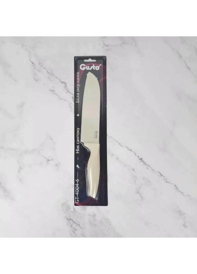 Ніж сантоку Біла перлина GT-4004-6 17.7 см білий Gusto (335716223)