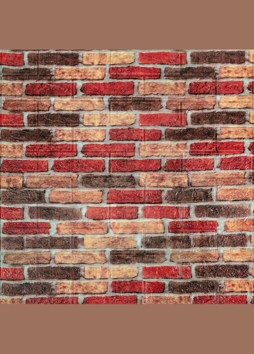 Панель стінова 3D 700х770х2мм (047-2) КАТЕРИНОСЛАВСКА ЦЕГЛА (D) SW-00001916 Sticker Wall (315790506)