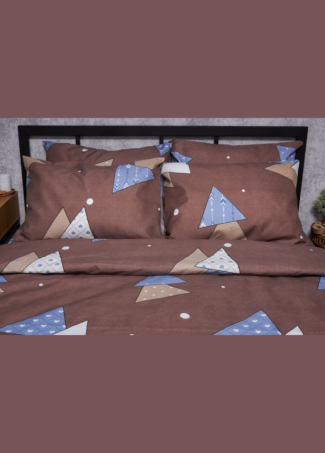 Комплект постельного белья Микросатин Premium «» семейный 143х210х2 наволочки 4х70х70 (MS-820005069) Moon&Star Amber Dream (293148017)