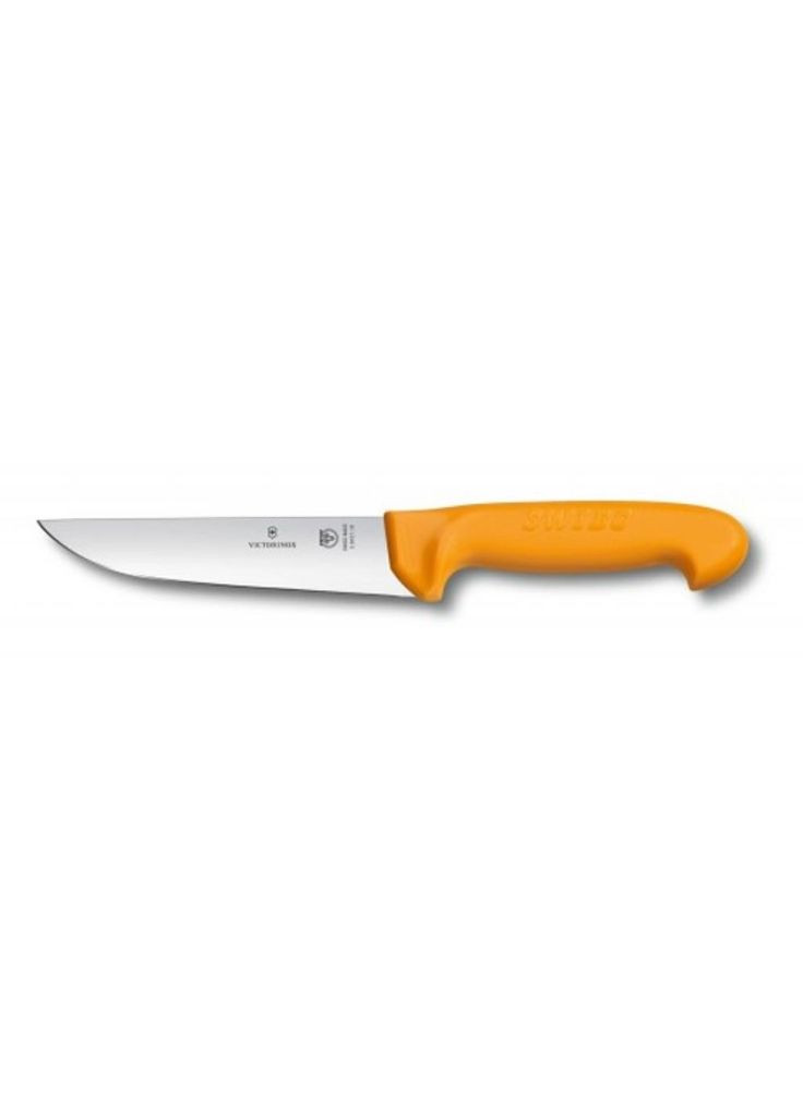 Ніж Victorinox Swibo, Butcher, широкий, оранжевый, 18 см (366562300)