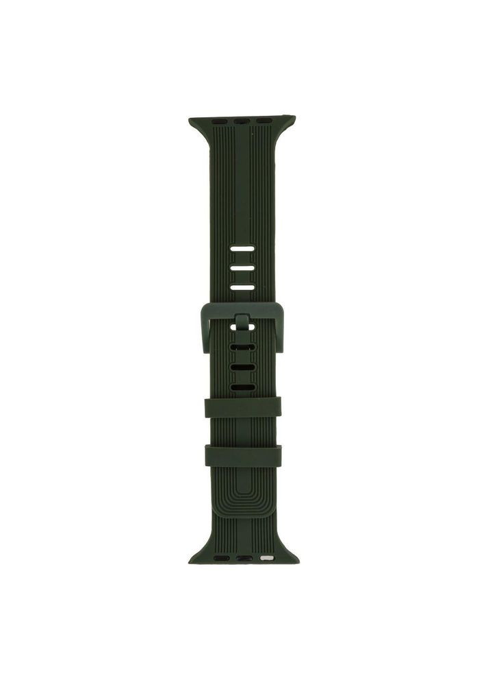 Ремінець для Apple Watch Band Silicone Shine 42/44/45/49 mm Military Green No Brand (317842655)