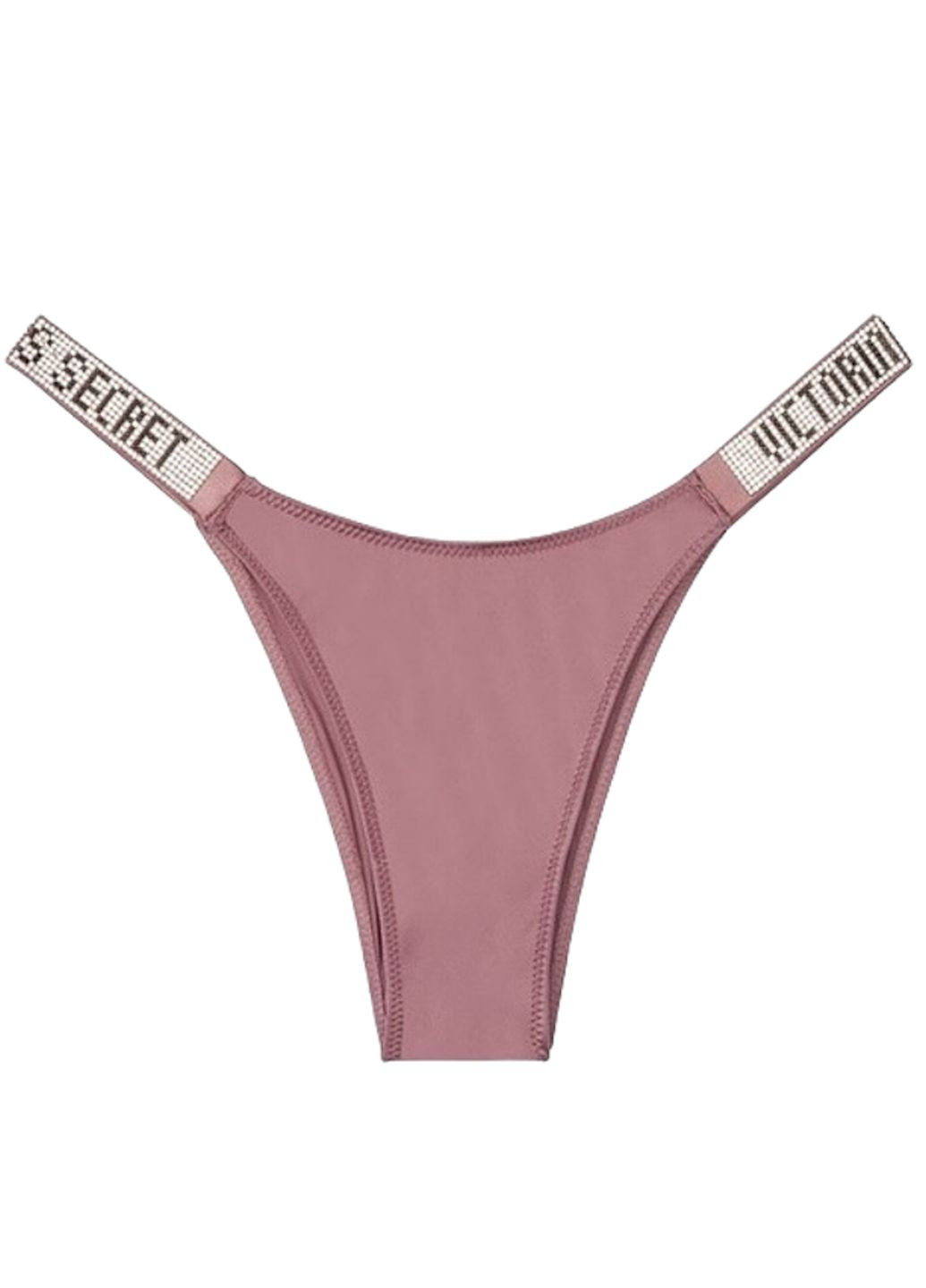 Трусики бразилиана со стразами Shine Strap Brazilian Panty лиловие Victoria's Secret (315048409)