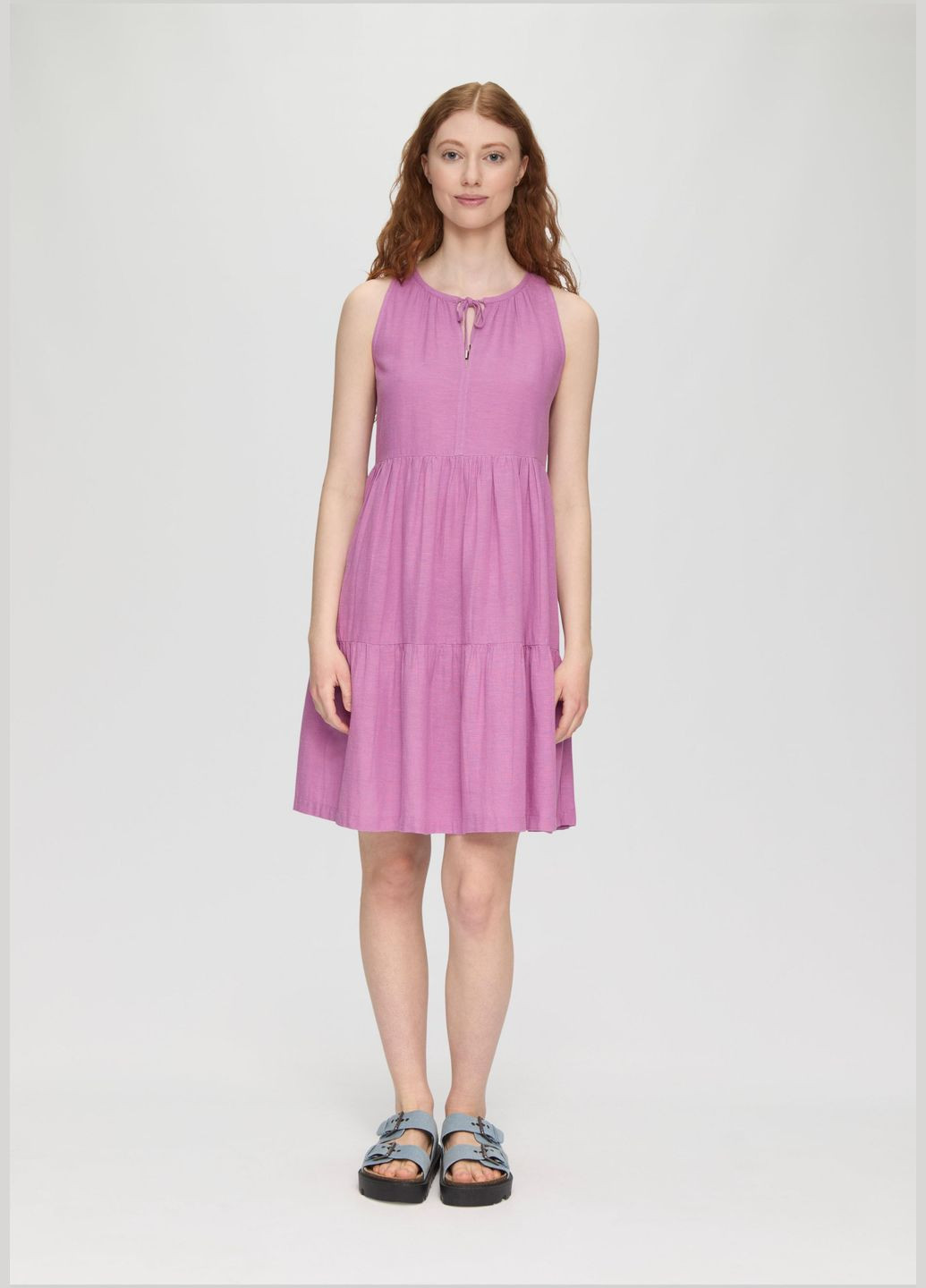 Фіолетова сукня S.Oliver однотонна