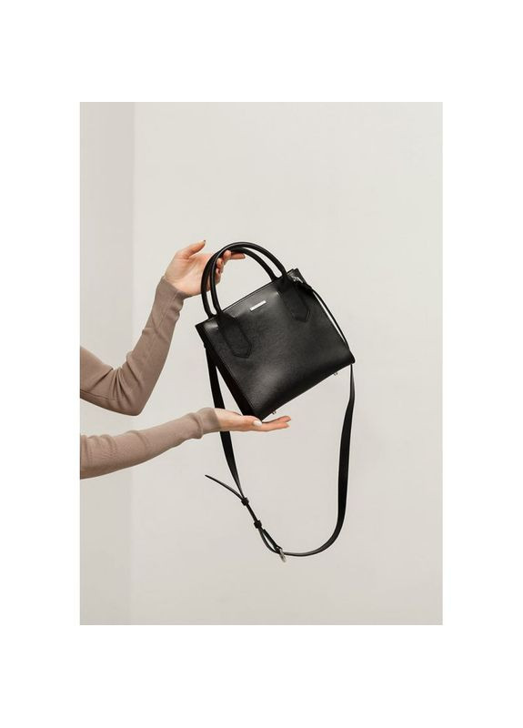 Жіноча шкіряна сумка через плече кроссбоді wood Чорний BlankNote (302007897)