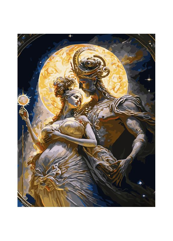 Картина за номерами Місячне кохання см для творчості малювання розмальовка Strateg (369759902)