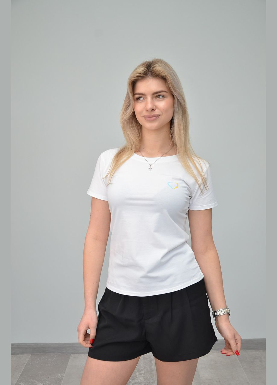 Белая всесезон женская футболка, патриотическая, белая (размер: s,, l, xl, xxl) No Brand