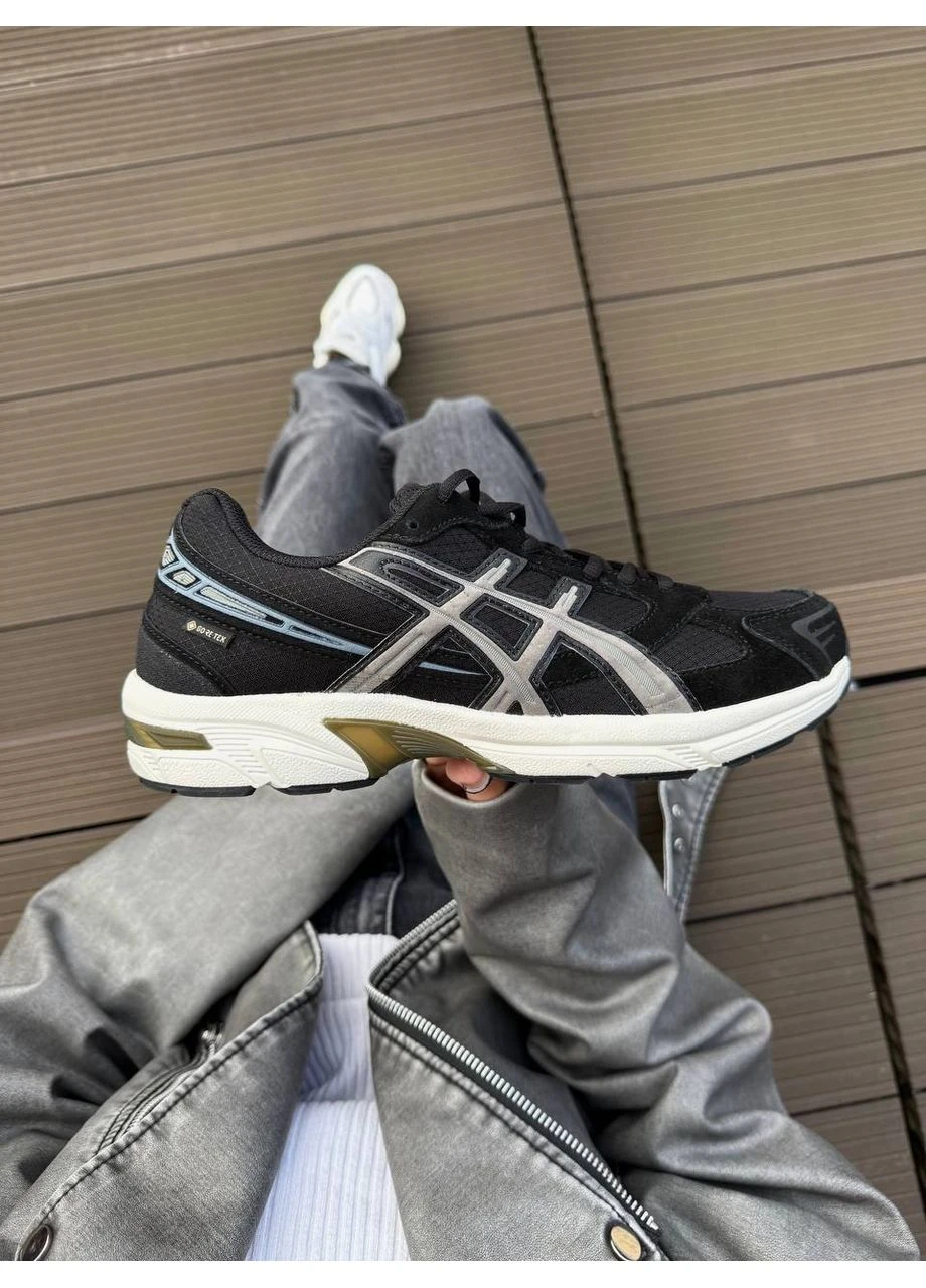 Черные демисезонные кроссовки мужские asics gel-1130 black beige асикс гель 1130 черные No Brand
