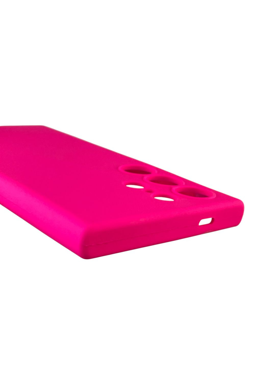 Чохол для Galaxy S24 Ultra (SM-S928B) силіконовий з мікрофіброю нековзний на самсунг с24 ультра малиновий Samsung (366387353)