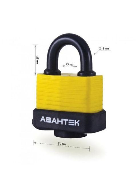 Замок навесной АВАНТЕК Акула FL 1550 (50мм) No Brand (362492796)