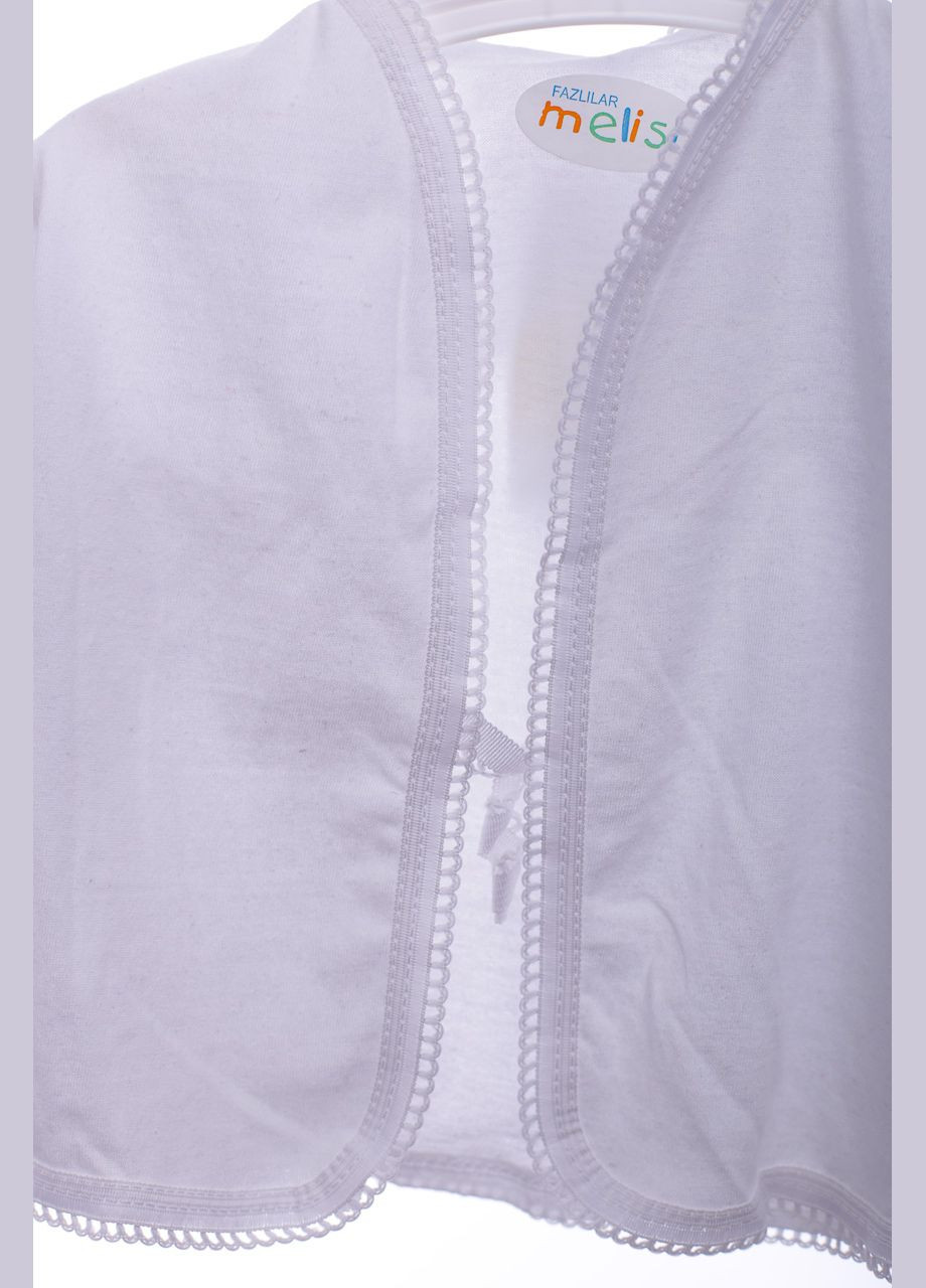 Рубашка трикотажная на завязках белая см. (41766) BABYKROHA (297199108)