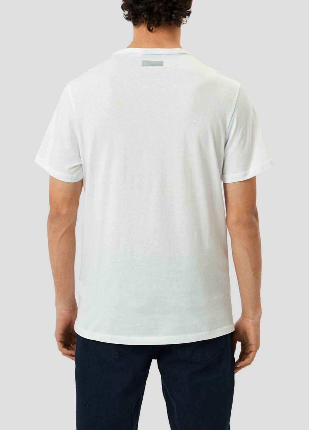 Белая белая хлопковая футболка с логотипом Dirk Bikkembergs