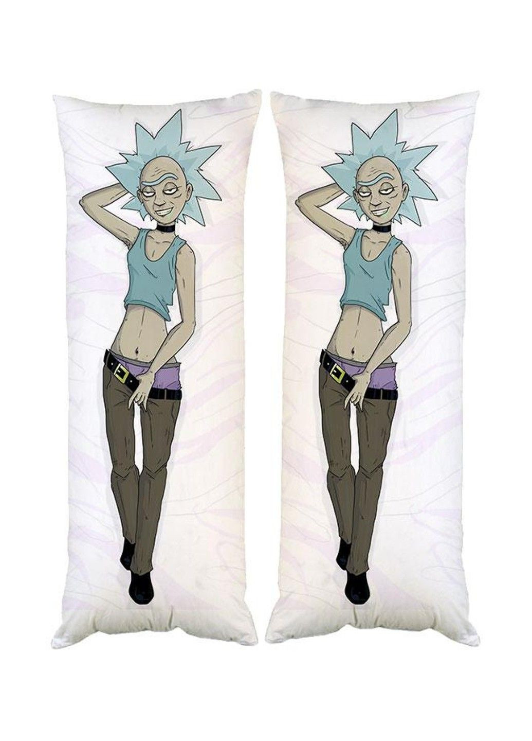 Подушка дакімакура Фем Рік і Морті декоративна ростова подушка для обіймання двостороння No Brand (329432791)