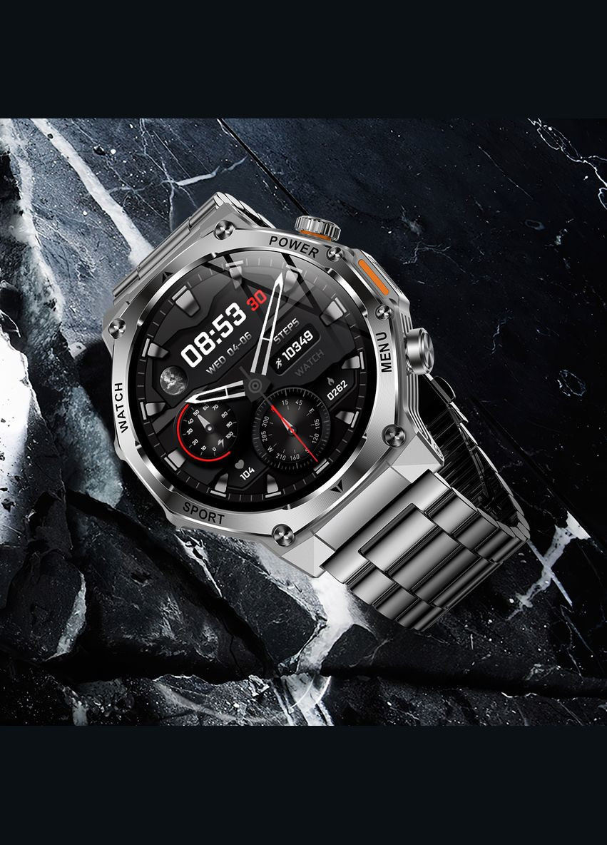 Smart Surf X Pro Silver Steel, 2 ремешка UWatch (346530970)