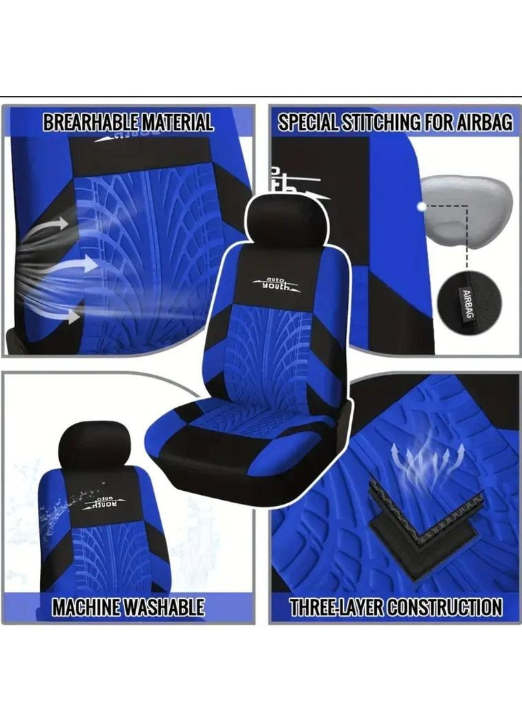 Авточохли універсальні на сидіння, повний комплект No Brand (369475160)