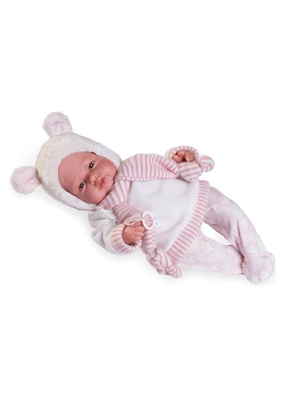 Іспанська лялька вінілова дівчинка новонароджена з голосовим механізмом для гри 50 см Antonio Juan (370602625)