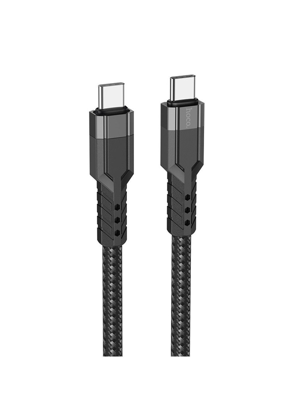 Кабель U110 Type-C to Type-C 60W charging data cable Black Hoco (369456814)
