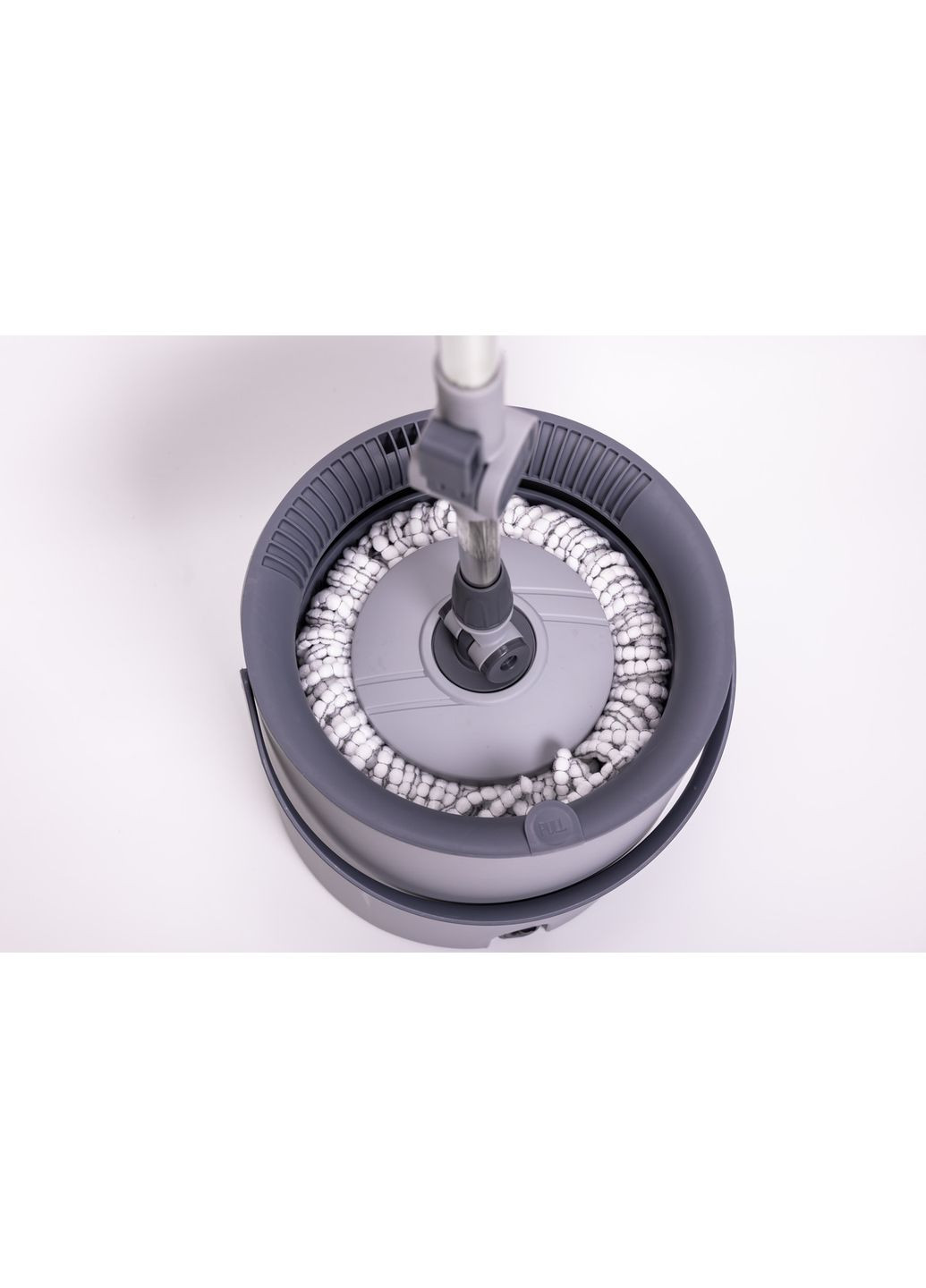 Набір для прибирання з круглою телескопічною шваброю з мікрофібри та відром з віджимом для підлоги HP-35015-22 (A-035242) Household (372992272)