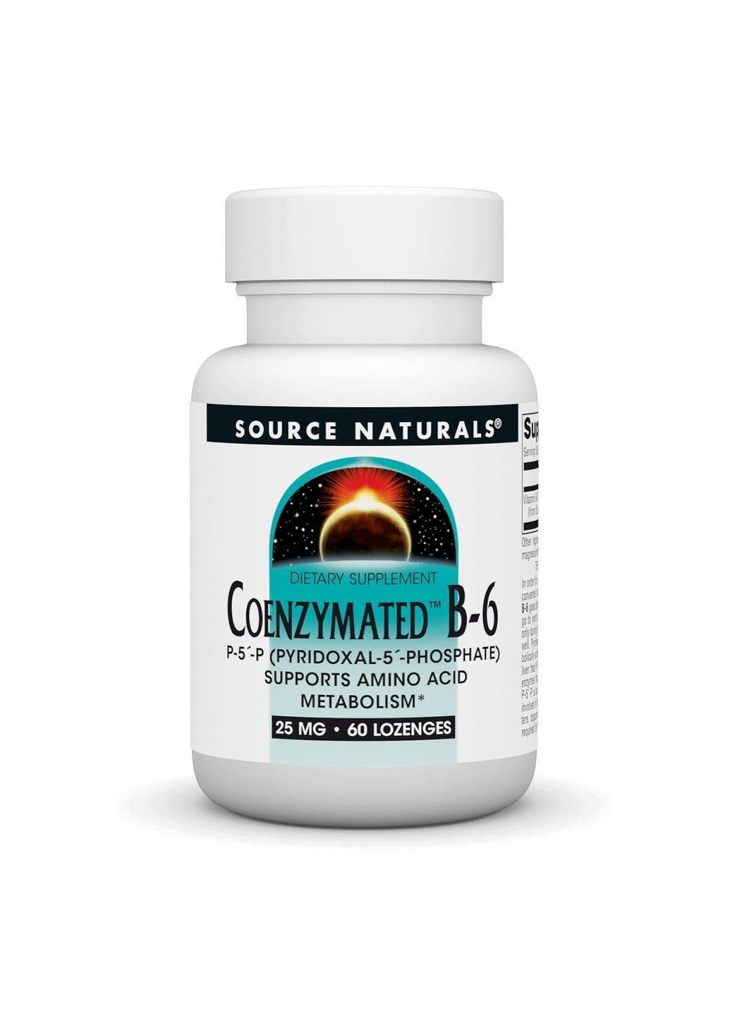 , Coenzymated™ B-6, 25 мг, 60 пастилок Source Naturals (361971985)