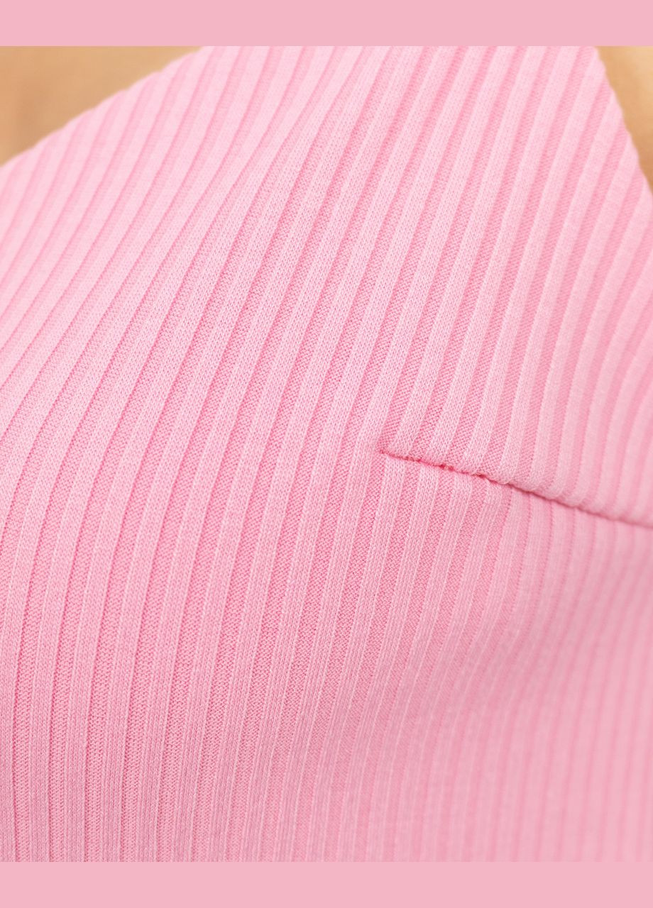 Сорочка женская рубчик Светло-розовый Maybel (281330128)