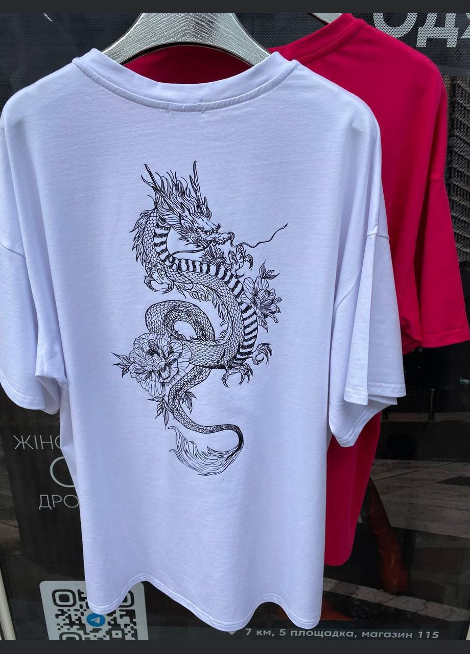 Футболка oversize «Dragon»🖤 No Brand - (299462964)