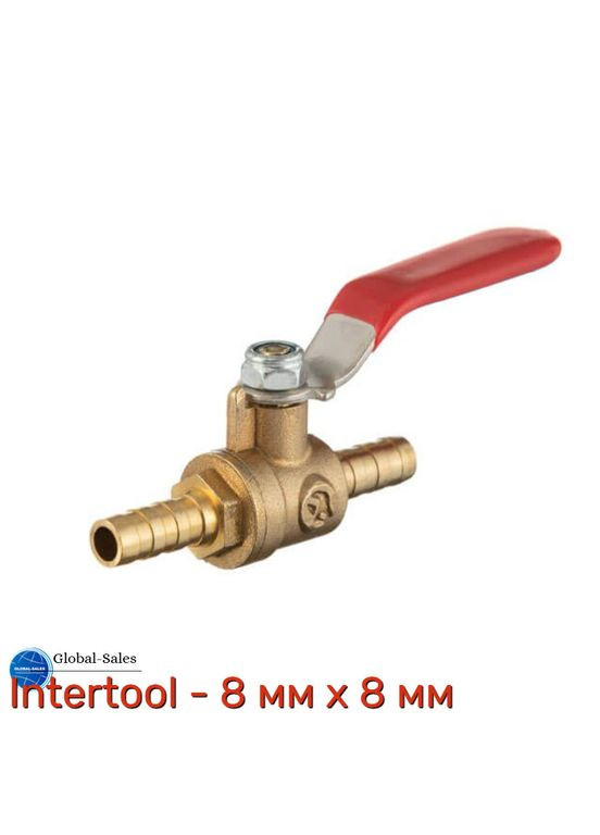 Кран шаровый воздушный 8 мм x 8 мм (PT-1894) Intertool (353493922)