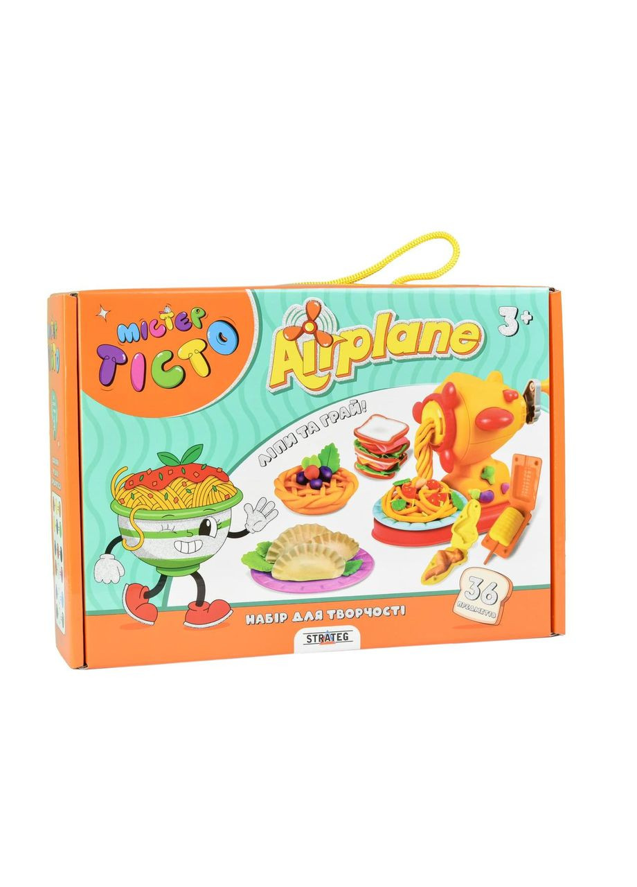 Набір для творчості "Містер Тісто Airplane" українською мовою (41019) Strateg (345650892)