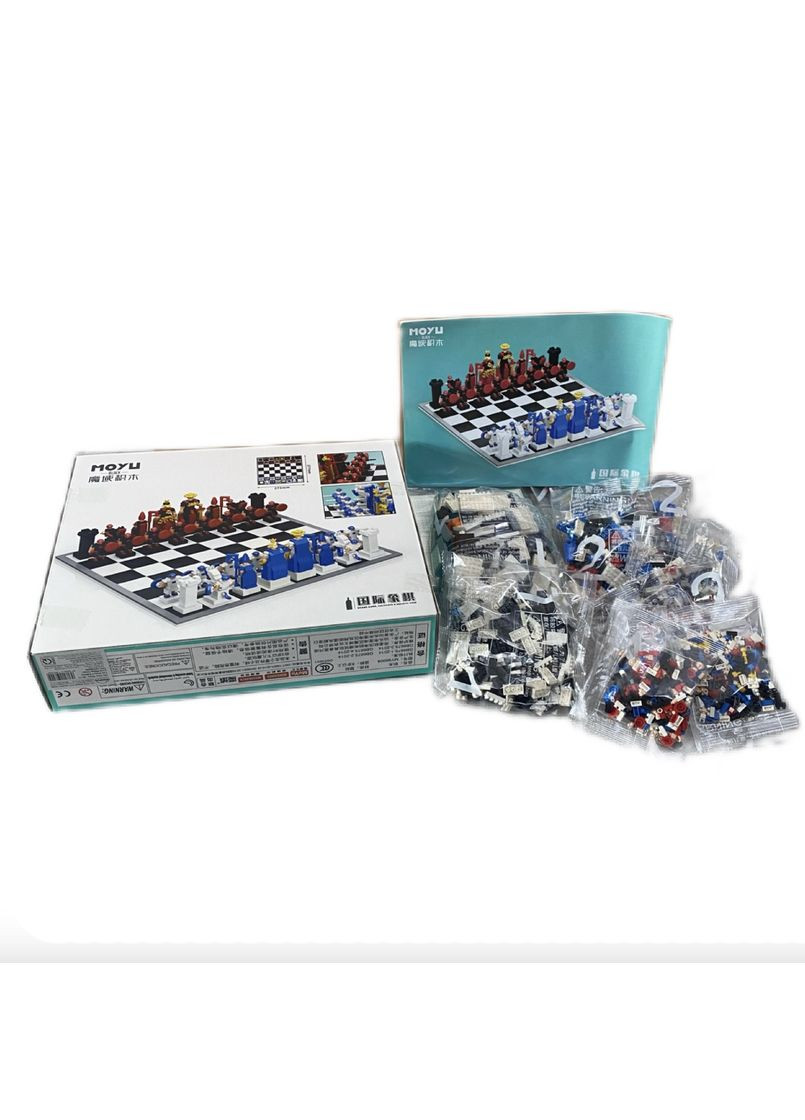 Шахматы конструктор 2134 детали 3д для взрослых и детей от 8 лет набор на подарок cheese 3D классические MoYu (306446884)