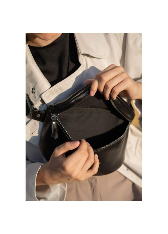 Сумка жіноча шкіряна через плече Explorer S краст Чорний The Wings (302007353)