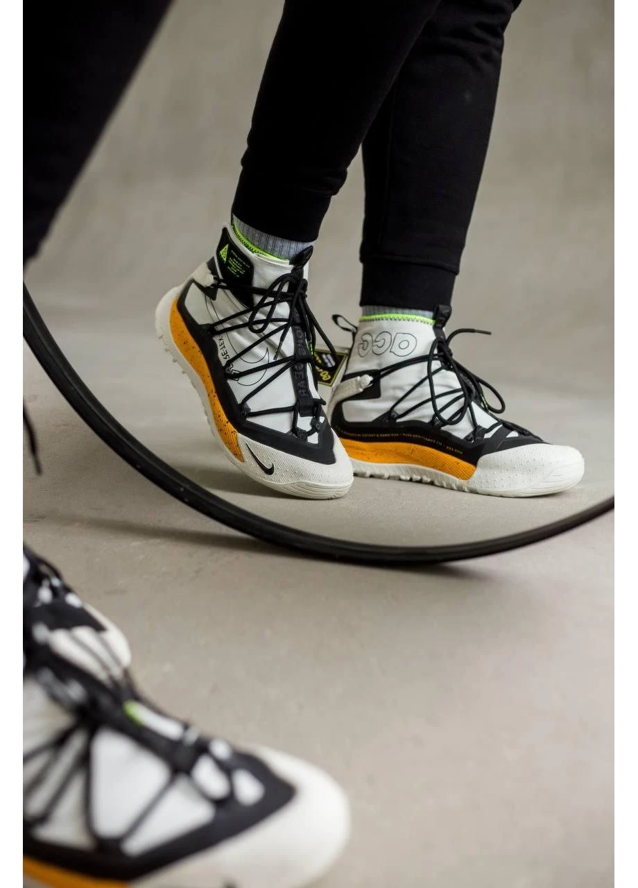 Білі кросівки чоловічі nike acg air terra antarktik gore-tex white orange найк асж білі демісезон No Brand