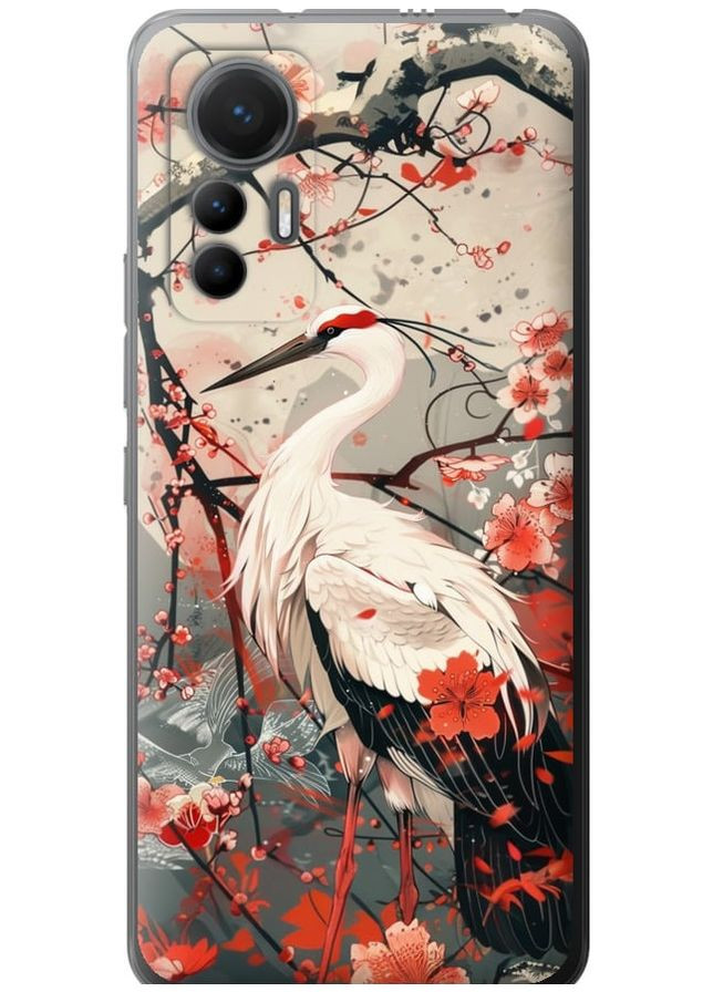Силиконовый чехол 'Аист в цвету сакуры' для Endorphone Xiaomi 12 Lite (291421231)