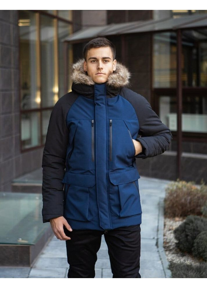 Парка seniora udacha Чорний-темно синій Pobedov (259681919)