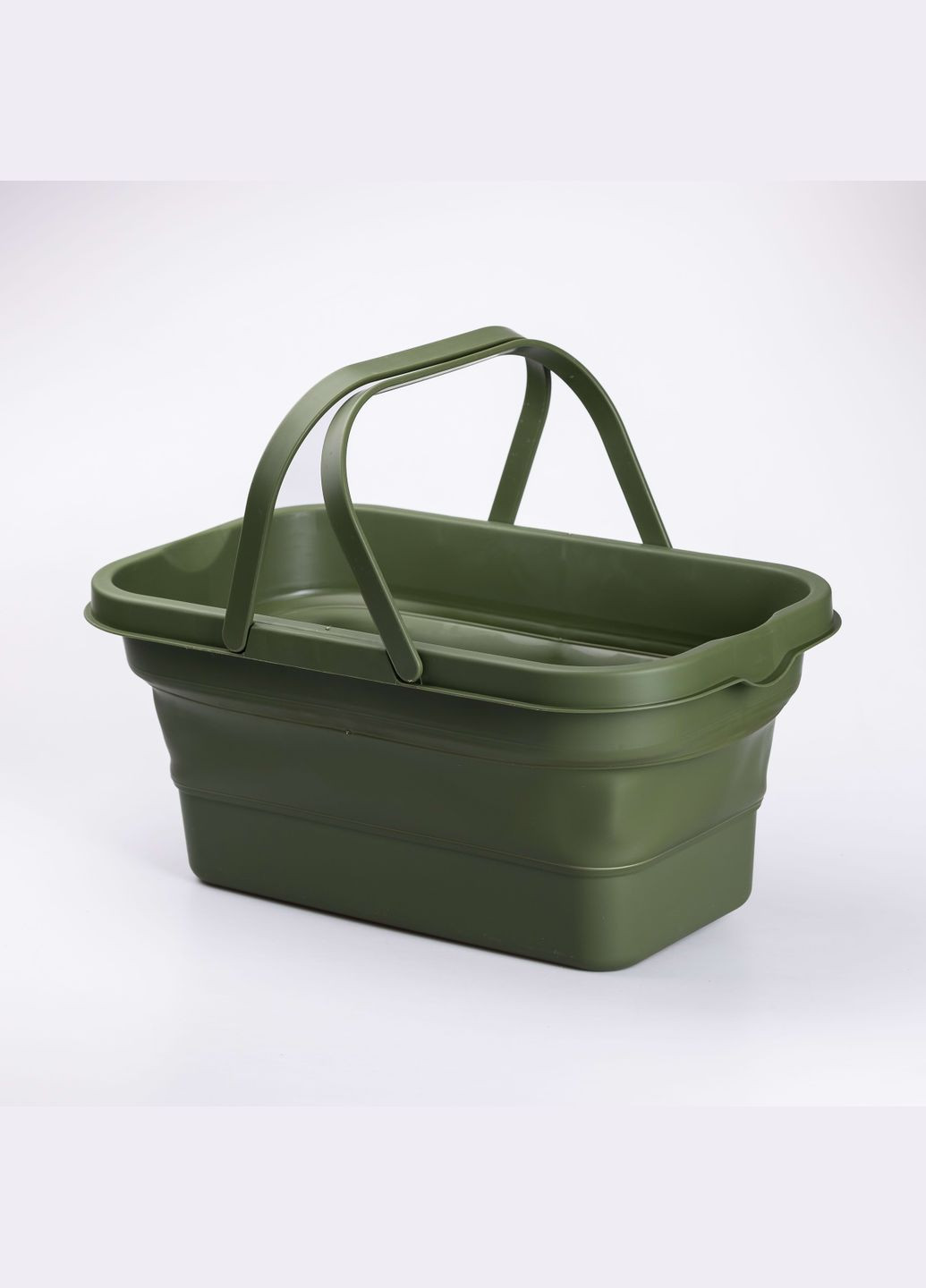 Корзина для пикника со столиком раскладная 44х26х23 см, зеленая SLOW JOURNEY (327415872)