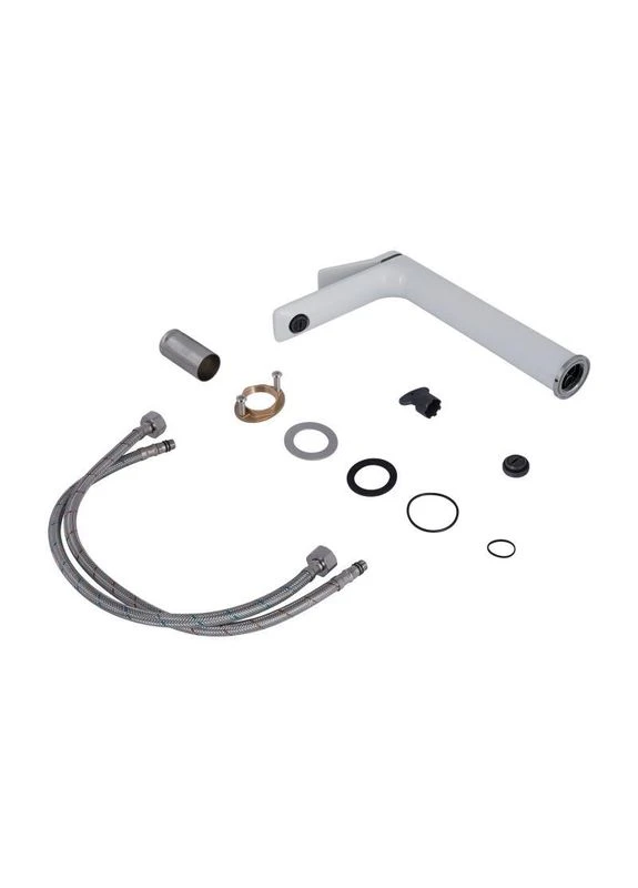 Смеситель для раковины Presto высокий QTPRE269CRW45577 Chrome/White Qtap (392919046)