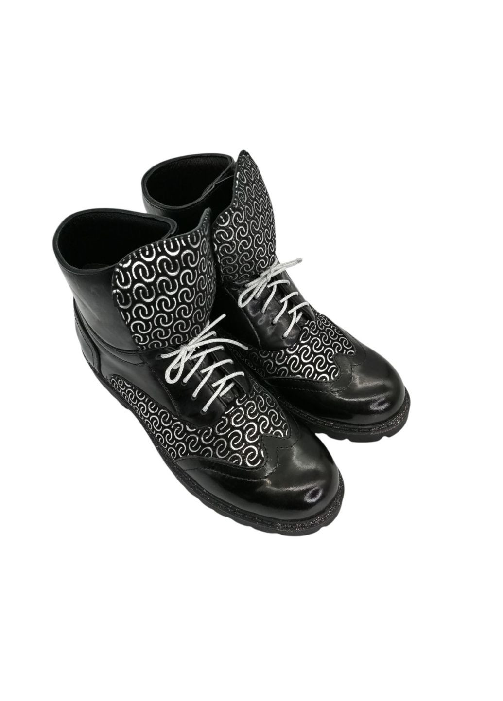 Черные осенние ботинки (р) кожа 0-0-1-337 Beloli