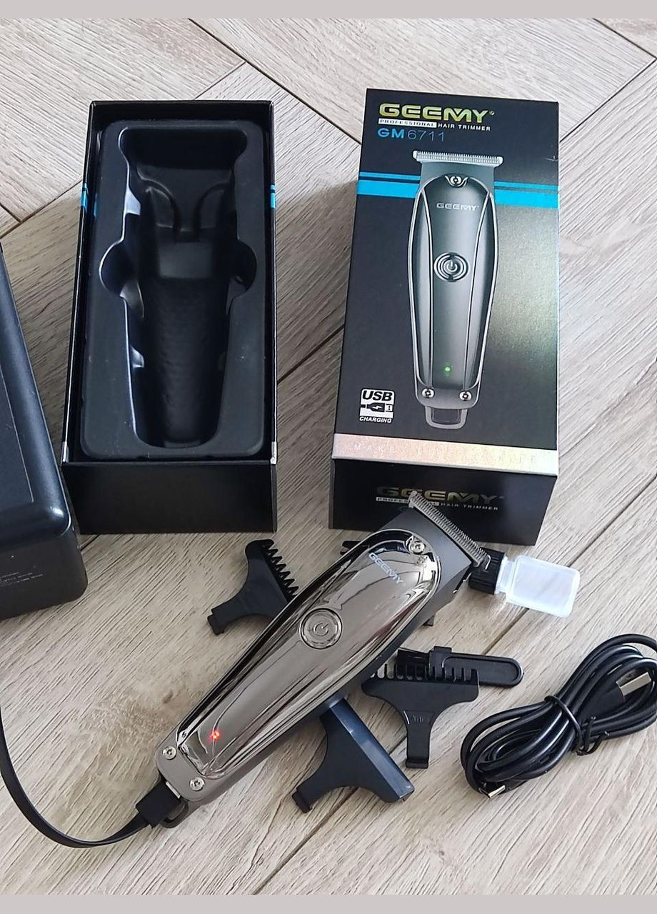Бездротовий тример машинка для стриження з зарядкою від USB Geemy (318018932)