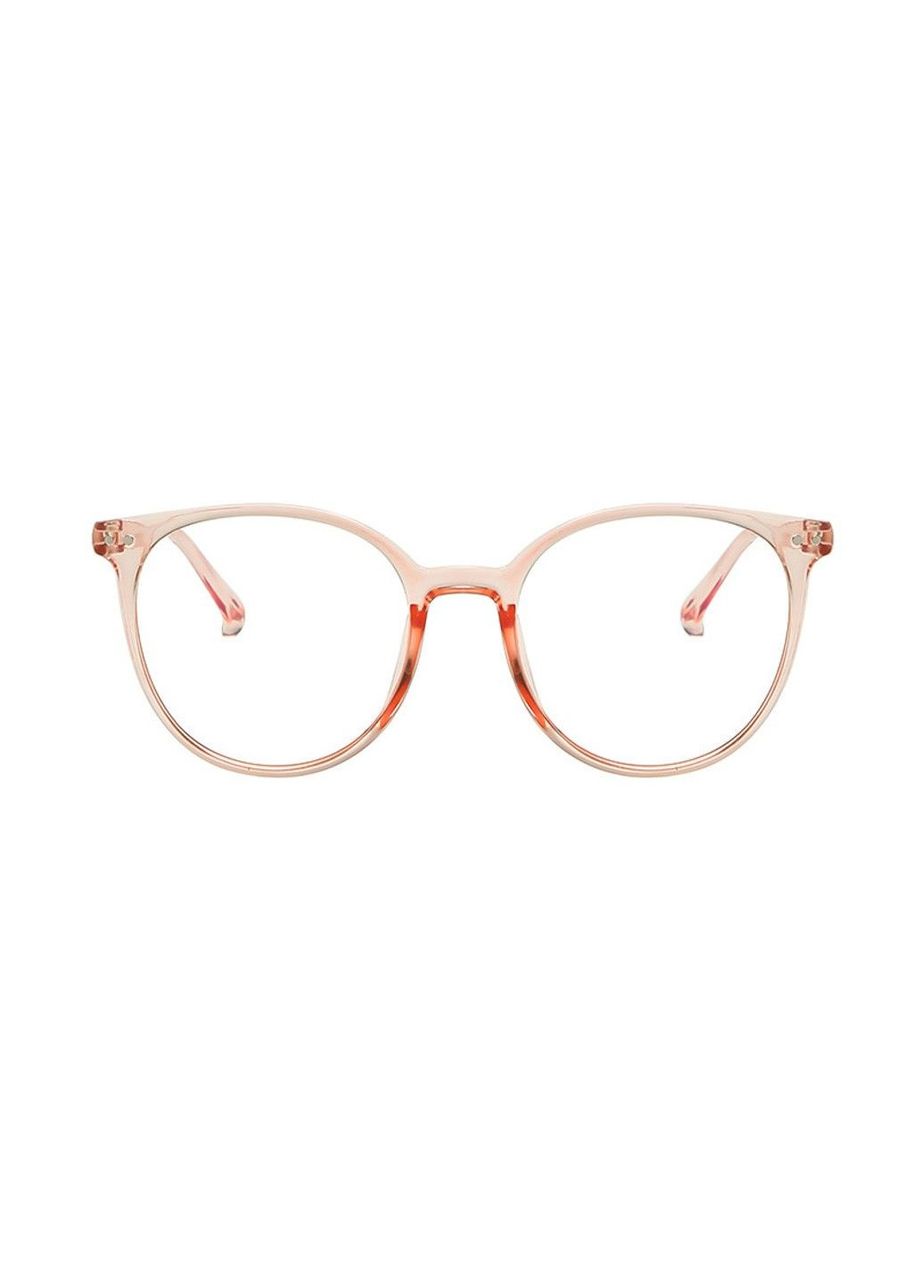 Сонцезахисні окуляри Image іміджеві прозорі рожеві No Brand (315388435)